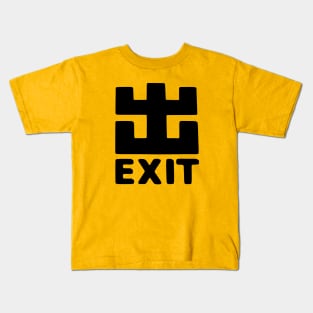 Exit Sign Rave Kids T-Shirt